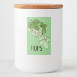 Para Comida Etiqueta de Hops