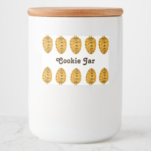 Para Comida Etiqueta de Jar de cookie