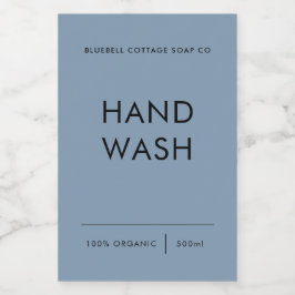 Para Comida Etiqueta de lavado de manos, etiqueta de producto 