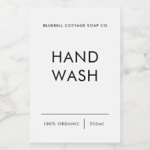 Etiqueta de lavado de manos, etiqueta de producto 