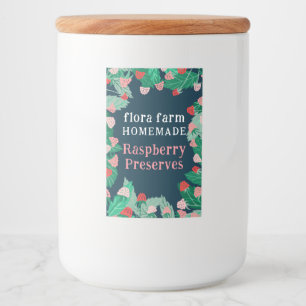 Para Comida Etiqueta de mermelada casera personalizada de fram