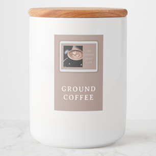Para Comida Etiqueta de negocio de café artesanal cálido