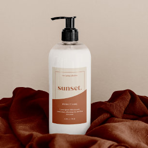 Para Comida Etiqueta de producto con logotipo moderno