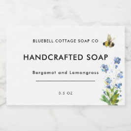 Para Comida Etiqueta de producto de barra de jabón floral míni