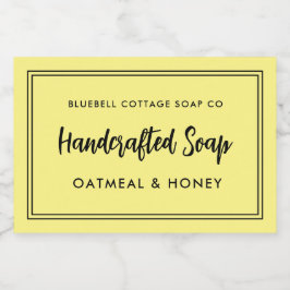 Para Comida Etiqueta de producto de barra de jabón mínima mode