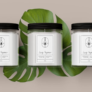 Para Comida Etiqueta de producto de velas moderna