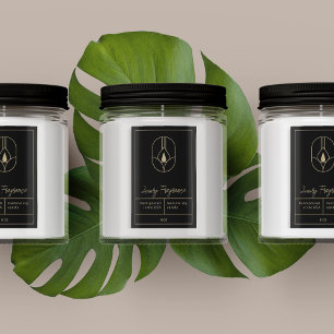 Para Comida Etiqueta de producto de velas moderna