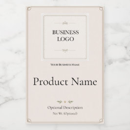 Para Comida Etiqueta de producto empresarial de lino francés m