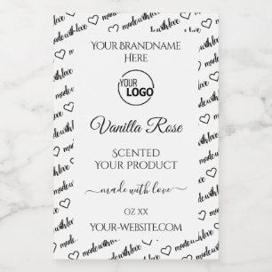 Para Comida Etiqueta de producto en la nube de Word en blanco