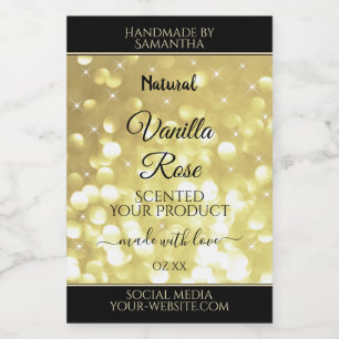 Para Comida Etiqueta de Producto Estrellas Brillantes Destello