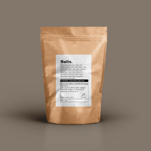 Para Comida Etiqueta de producto minimalista