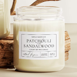 Para Comida Etiqueta de producto Minimalista simple y elegante