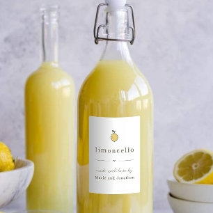 Para Comida Etiqueta de regalo de Limoncello casera