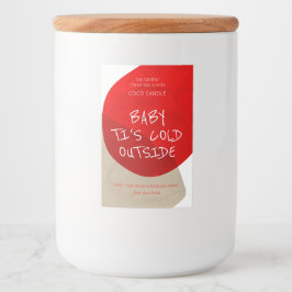 Para Comida Etiqueta de velas de Navidades de vacaciones