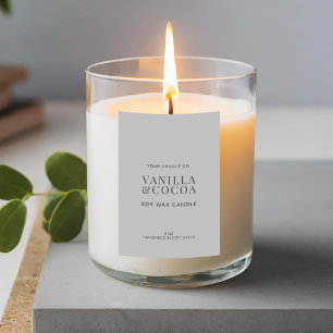 Para Comida Etiqueta de velas moderna y elegante