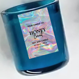 Para Comida etiqueta holográfica minimalista de vara vertical