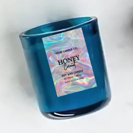 Para Comida etiqueta holográfica minimalista de vara vertical