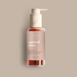 Para Comida Etiqueta moderna de frasco cosmético