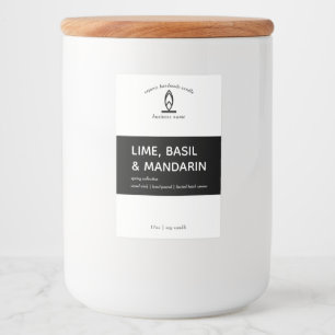 Para Comida Etiqueta moderna de velas