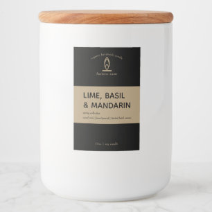 Para Comida Etiqueta moderna de velas