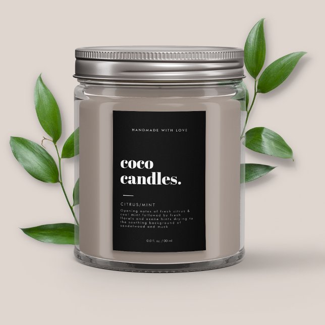 Para Comida Etiqueta moderna de velas (Subido por el creador)