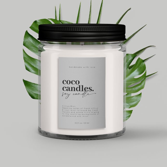 Para Comida Etiqueta moderna de velas (Subido por el creador)