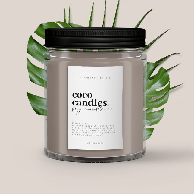 Para Comida Etiqueta moderna de velas (Subido por el creador)