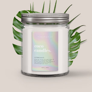 Para Comida Etiqueta moderna de velas de gradiente de inspirac