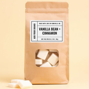 Para Comida Etiqueta moderna Minimalista de fusión de cera de 