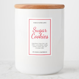 Para Comida Etiqueta personalizada casera HM001_20sqv1
