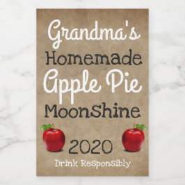 Para Comida Etiqueta personalizada de Apple Pie Moonshine case