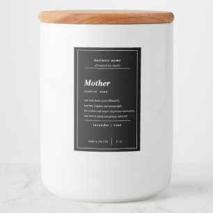 Para Comida Etiqueta personalizada de la madre del producto de