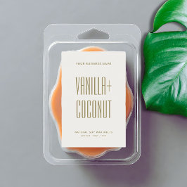 Para Comida Etiqueta sencilla de fusión de cera de soja de mar