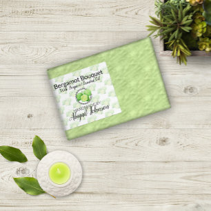 Para Comida Hecho a mano Jabón casero de Bergamot Etiqueta