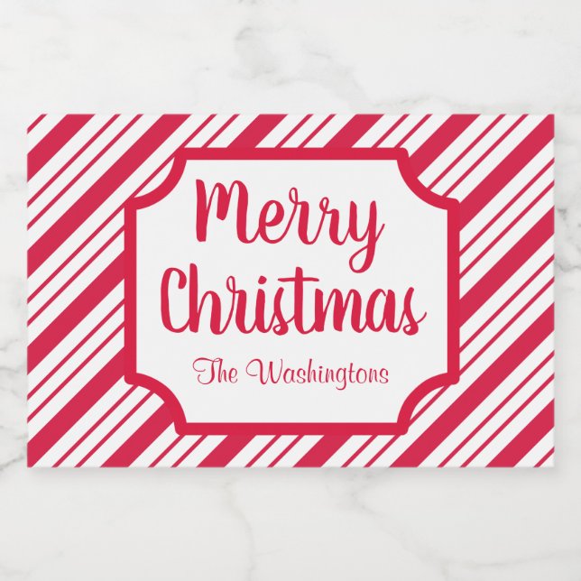 Para Comida Navidades de hierbabuena Etiqueta de cocción de be (Etiqueta única)