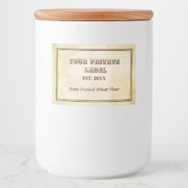 Para Comida Pergamino de edad avanzada Su Etiqueta Privada Com