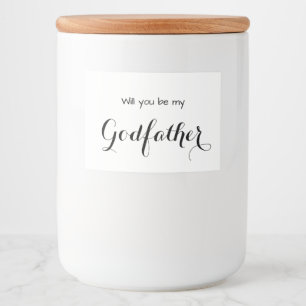 Para Comida ¿Serás Mi Etiqueta De Velas De Padrino?