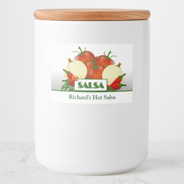 Para Comida Slasa Preserve Jar Etiqueta (Anverso)