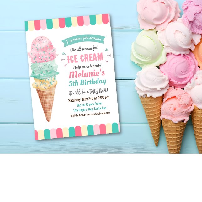 PARA CUALQUIER EDAD - Invitación de cumpleaños con (Subido por el creador)