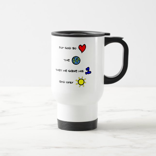 Para dios así que amado la taza cristiana del (Derecha)