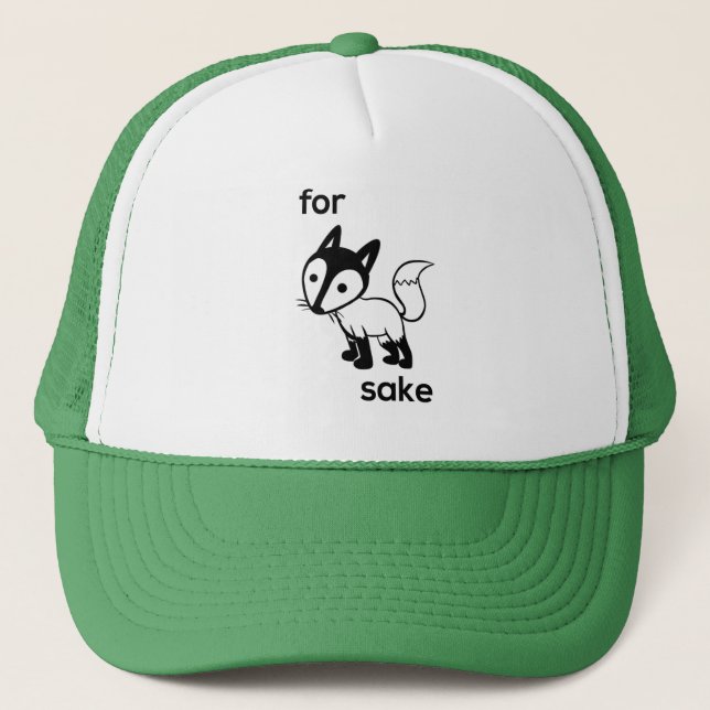 Para el gorra del camionero del motivo del Fox (Anverso)
