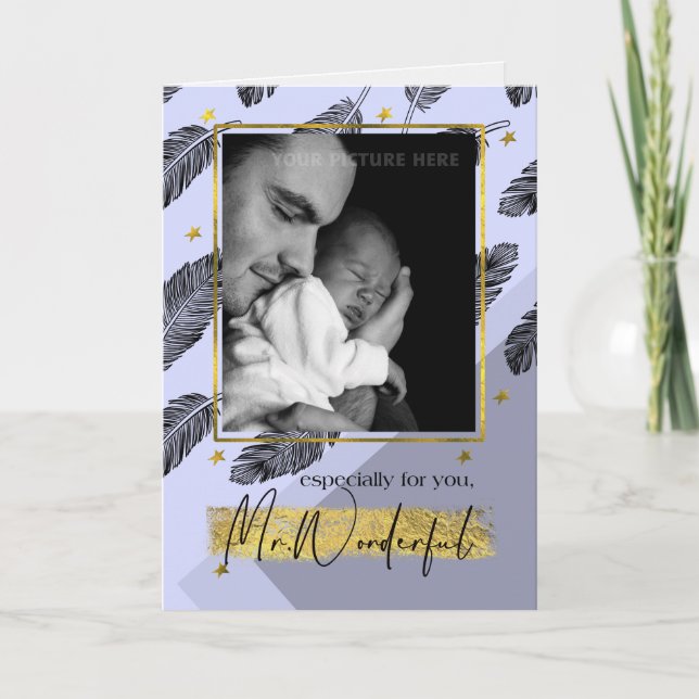 Para el marido en la tarjeta de fotos del Personal (Anverso)