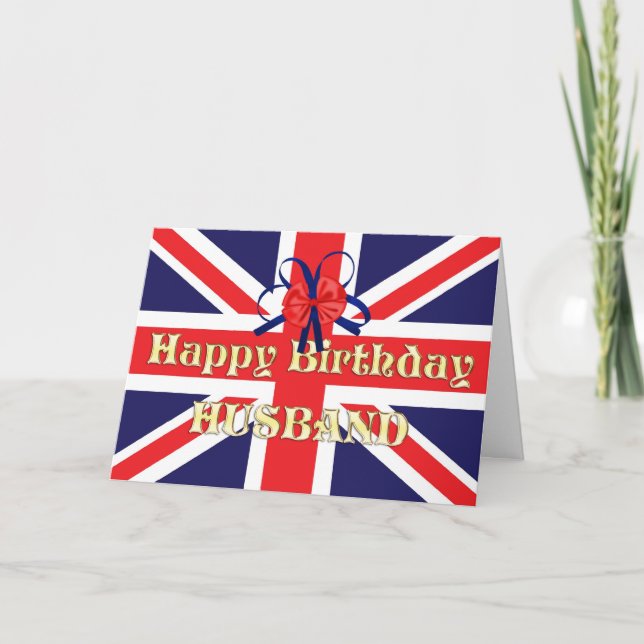 Para el marido, una tarjeta de cumpleaños con una  (Anverso)