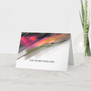 Para el mejor jefe de las tarjetas de felicitación