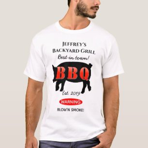 Para él, parrilladas en el patio trasero, camiseta