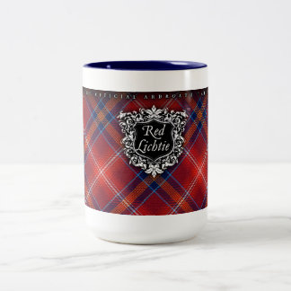 PARA ÉL taza azul - Lichtie rojo - personalizable