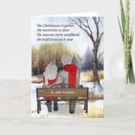 para esposo pareja de ancianos Navidad invierno