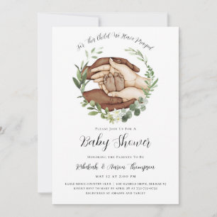 Para Este Niño Hemos Orado Invitación De Baby Show