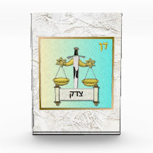 Bloque acrílico de las 12 tribus de Israel Dan