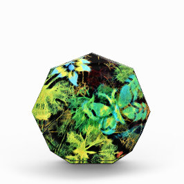 Para Fotos Bloque acrílico de mariposa y flor Rodilius